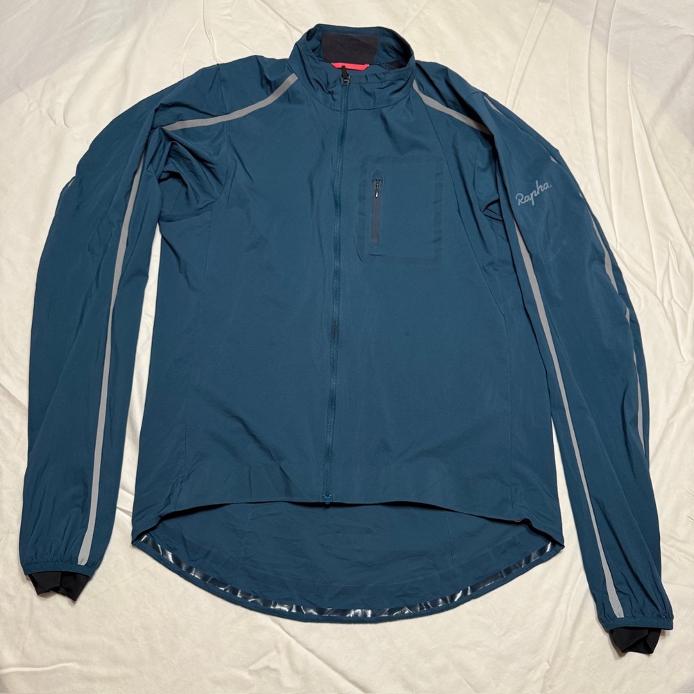 Rapha Le Mistral Cycling Windbreaker Jacket Navy Blue - Medium Lightweight Nylon